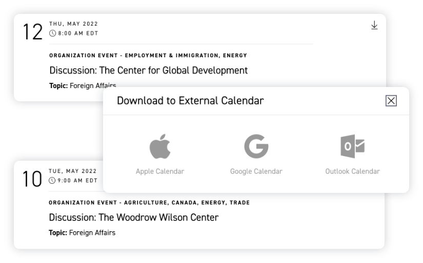 EVENT CALENDAR