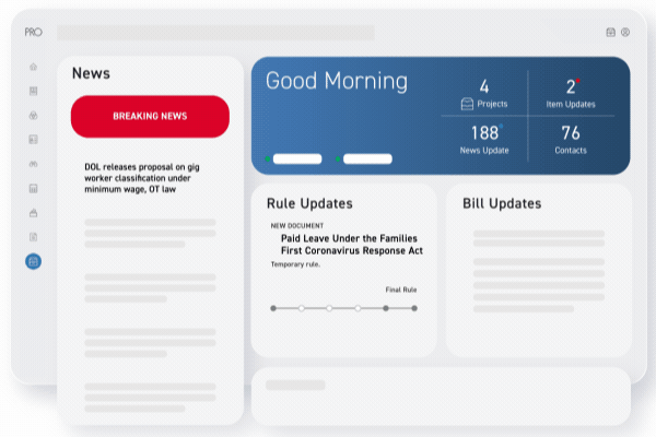 Gif of pro dashboard navigating to Projects tool