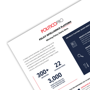 POLITICO Pro Overview