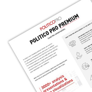 POLITICO Pro Premium Fact Sheet