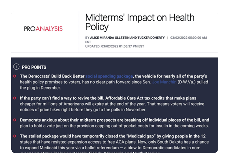 Midterms’ Impact on Health Policy