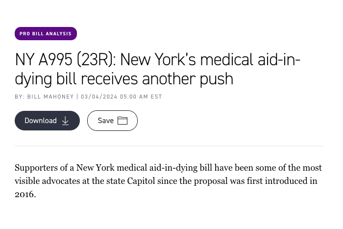 New York’s medical aid-in-dying bill receives another push