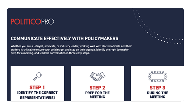 POLITICO Pro: Communicate With Policymakers