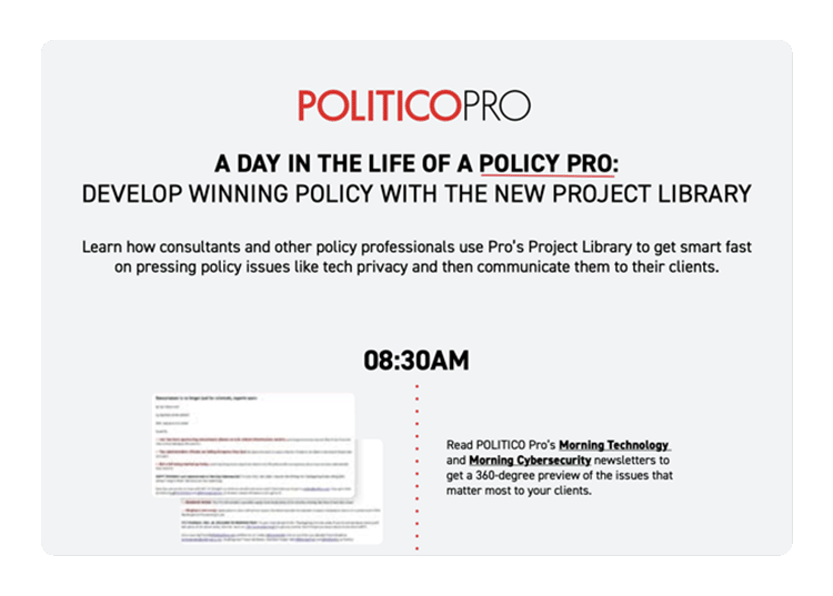 POLITICO Pro: Project Library