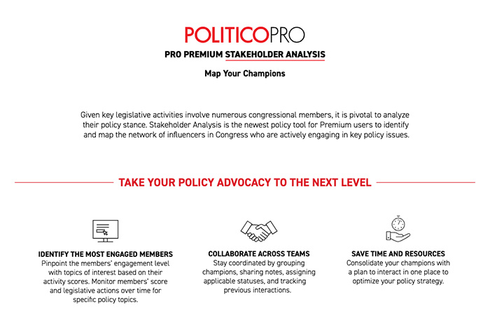 POLITICO Pro  Policy Intelligence Platform