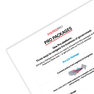 POLITICO Pro Packages